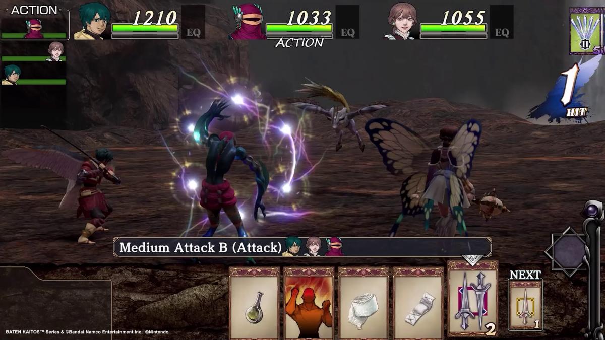 Baten Kaitos 1 & 2 HD remaster combat screenshot